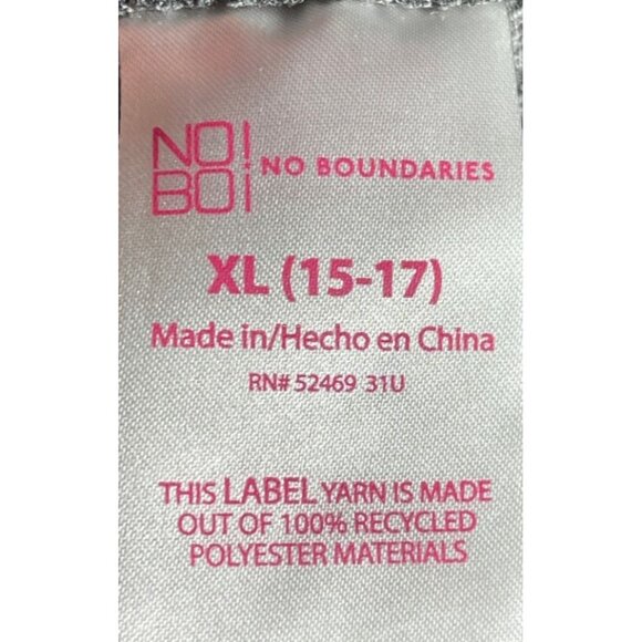 No Boundaries Sueded High-Rise Ankle Length Leggings XL  (15-17) Grey - Picture 7 of 7